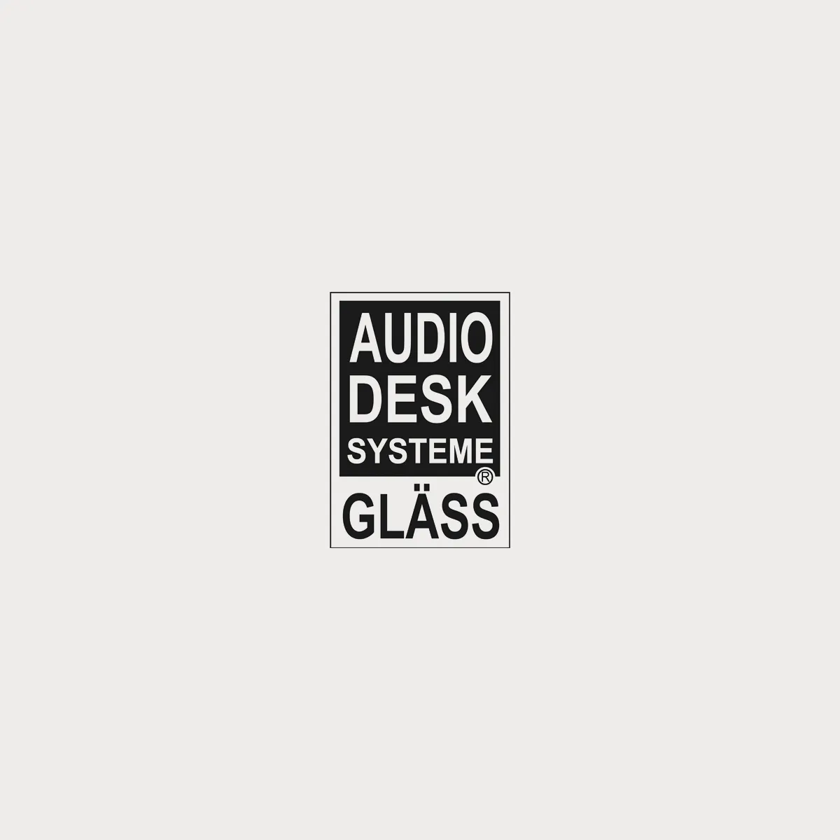 Audiodesk logo Alu